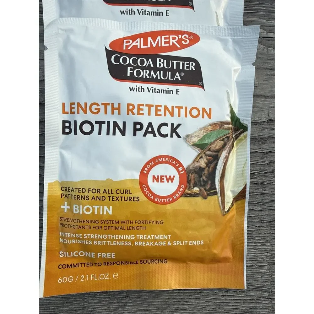 6 - Palmer's Cocoa Butter Formula Length Retention Biotin 2.1 fl oz Travel